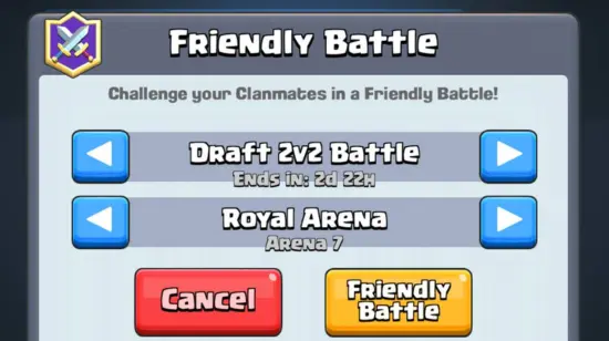 clash royale mod friendly battle latest