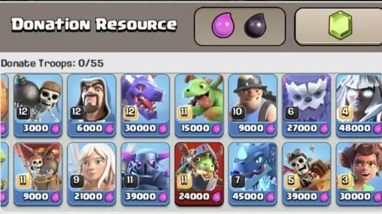 unlimited troops mod in COC